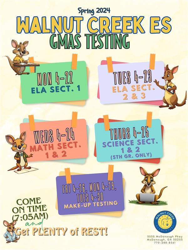 Milestone Testing Schedule